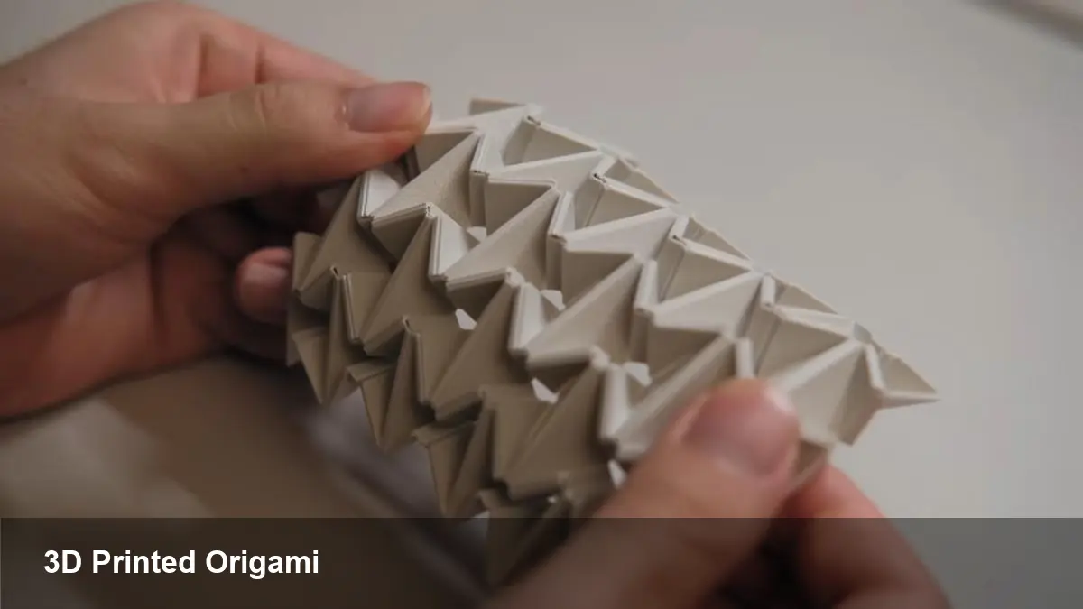 3D-Printed Origami: New Compliant Mechanisms