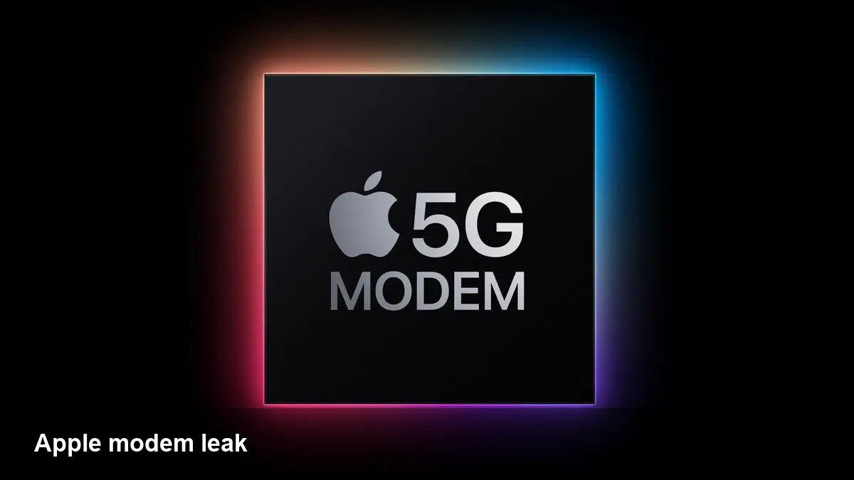 Apple modem leak: iPhone 17e, 18 Pro modems