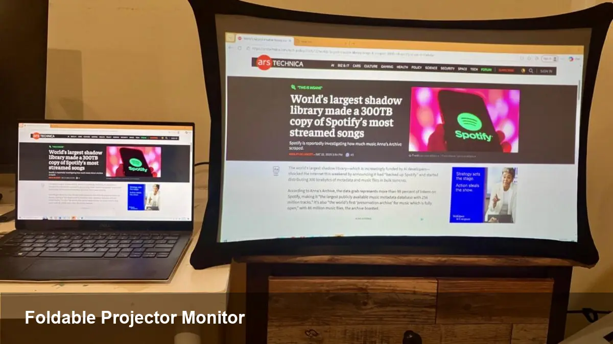 Arovia Splay: Portable Projector That Doubles as Monitor