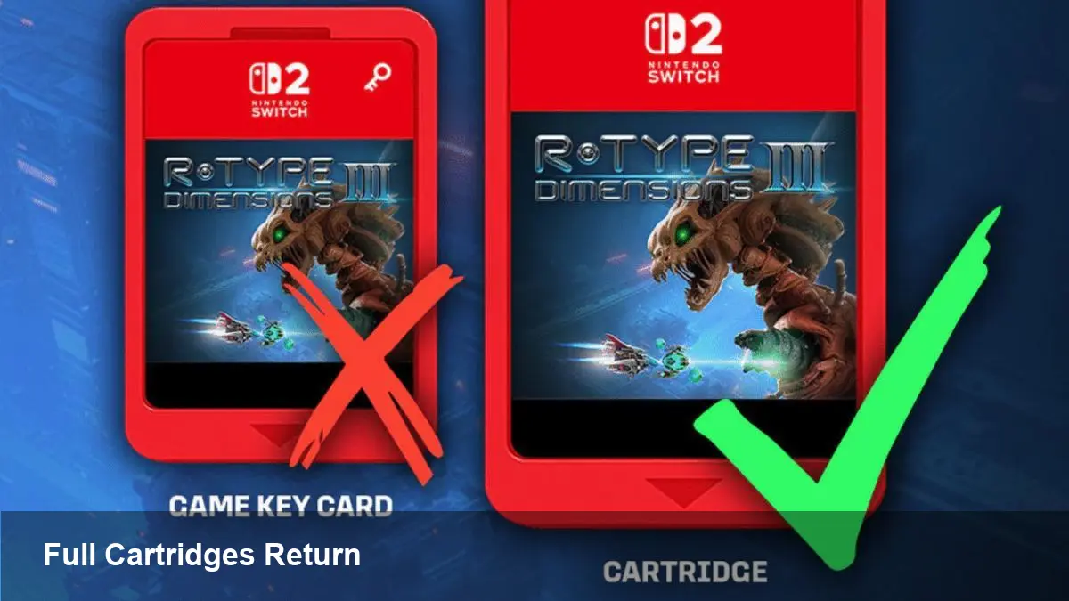 Switch 2 cartridge change may curb Game Key Cards
