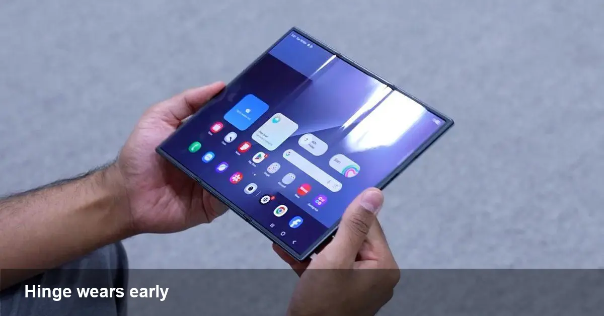 Galaxy Z TriFold hinge fails near 150K folds