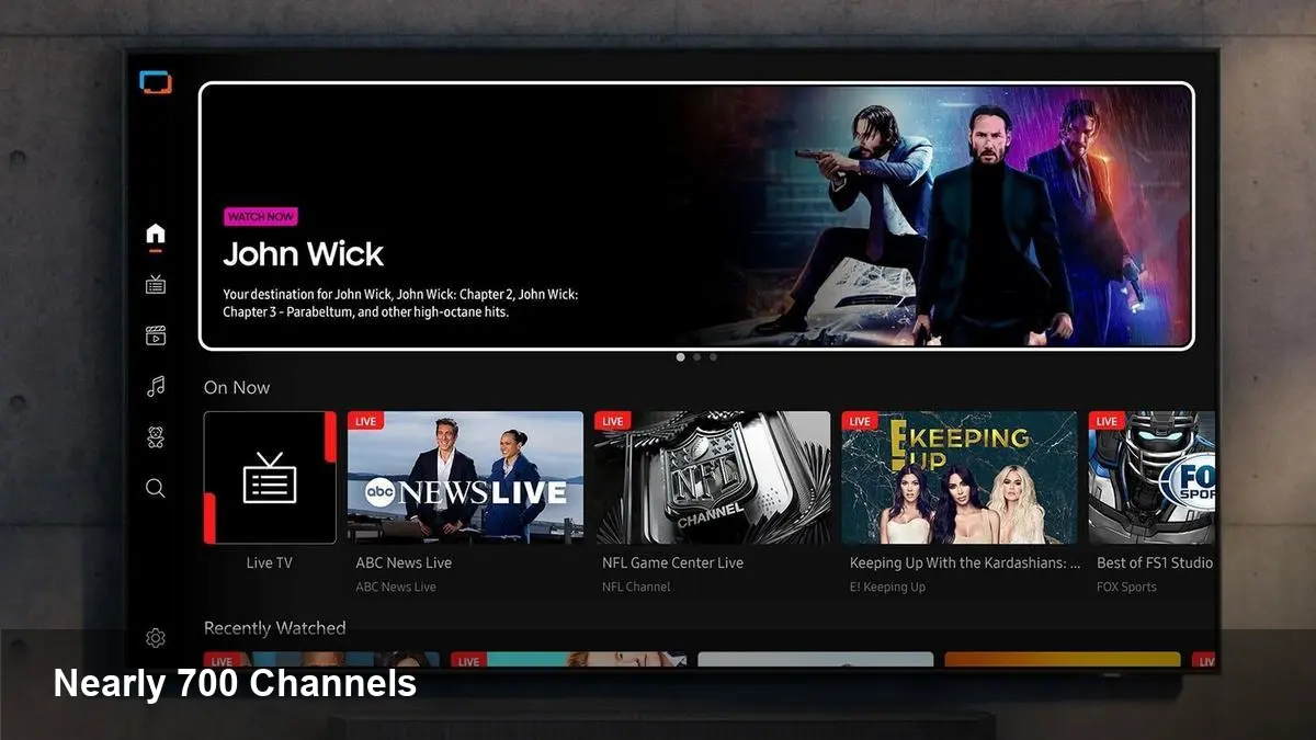 Samsung TV Plus: Nearly 700 Free Channels