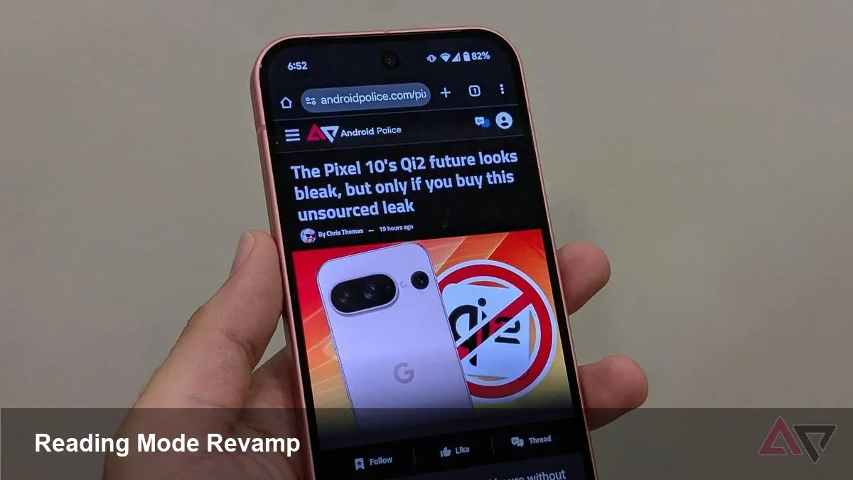 Chrome Reading Mode Redesigned on Android
