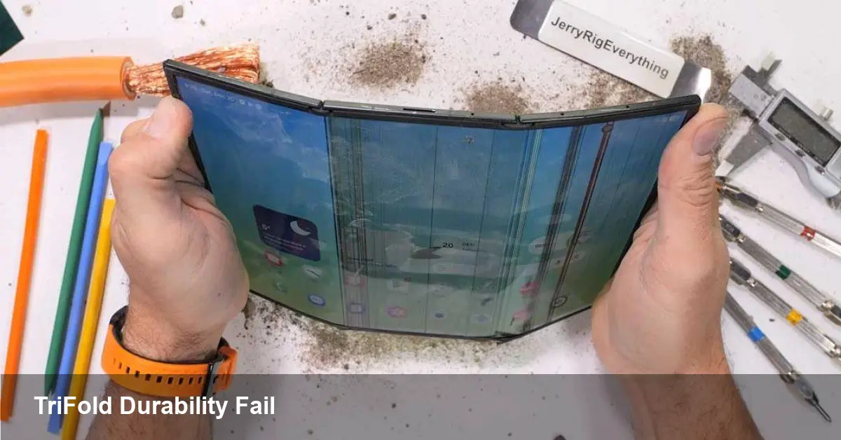 Galaxy Z TriFold Fails Durability Test