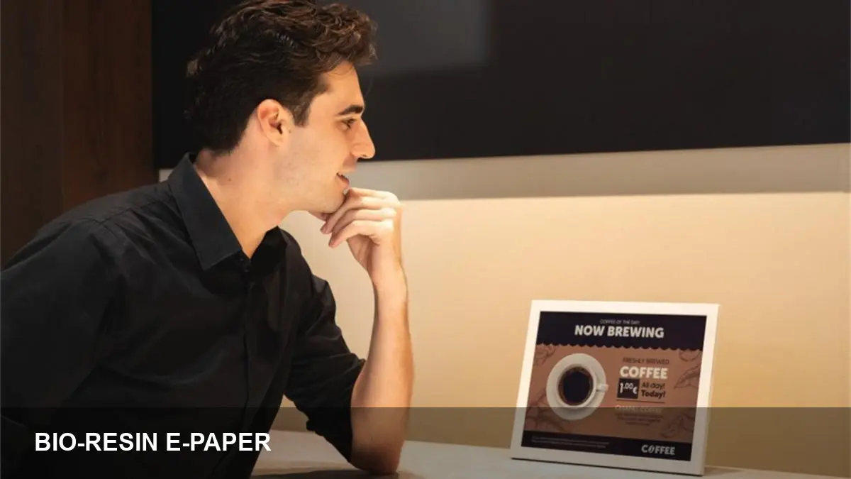 Samsung debuts 13-inch bio-resin color e-paper