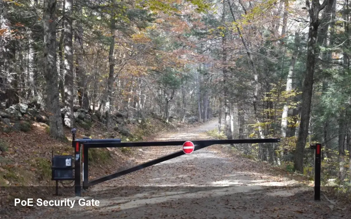 PoE Driveway Gate Stops Turnarounds