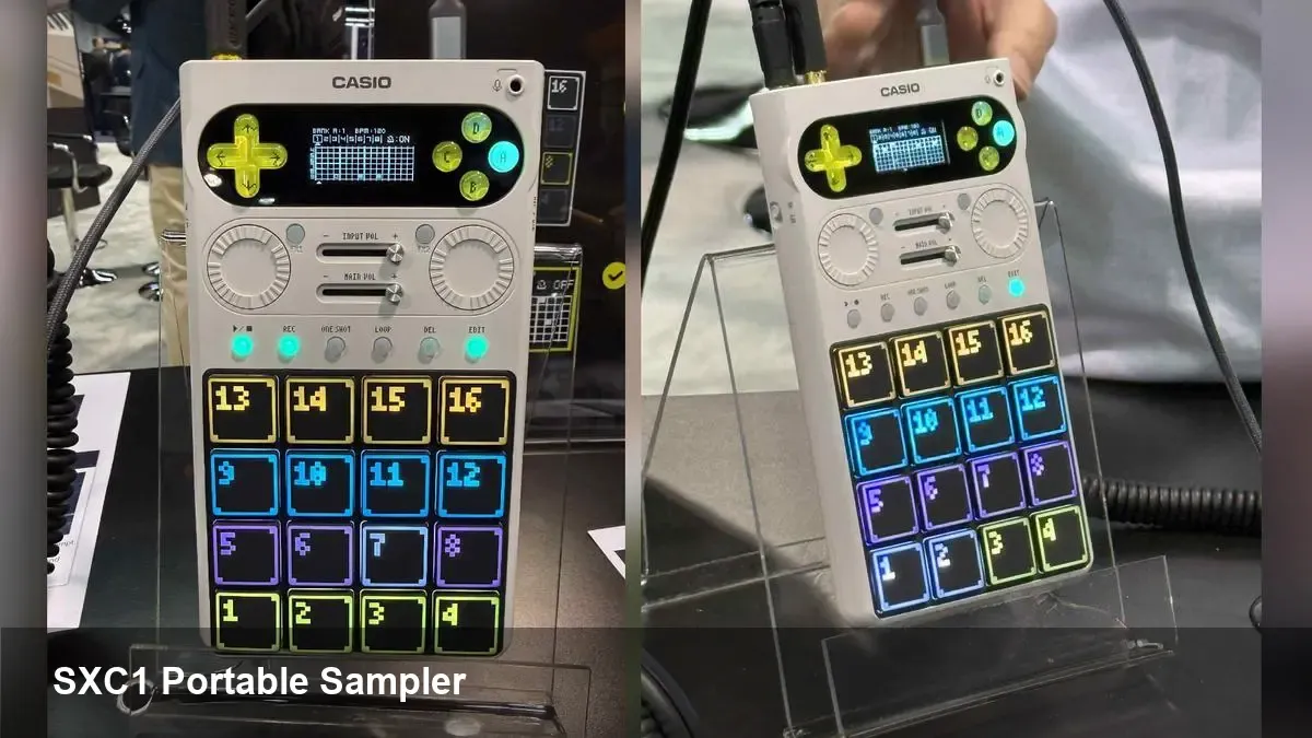 Casio previews SXC1 portable sampler