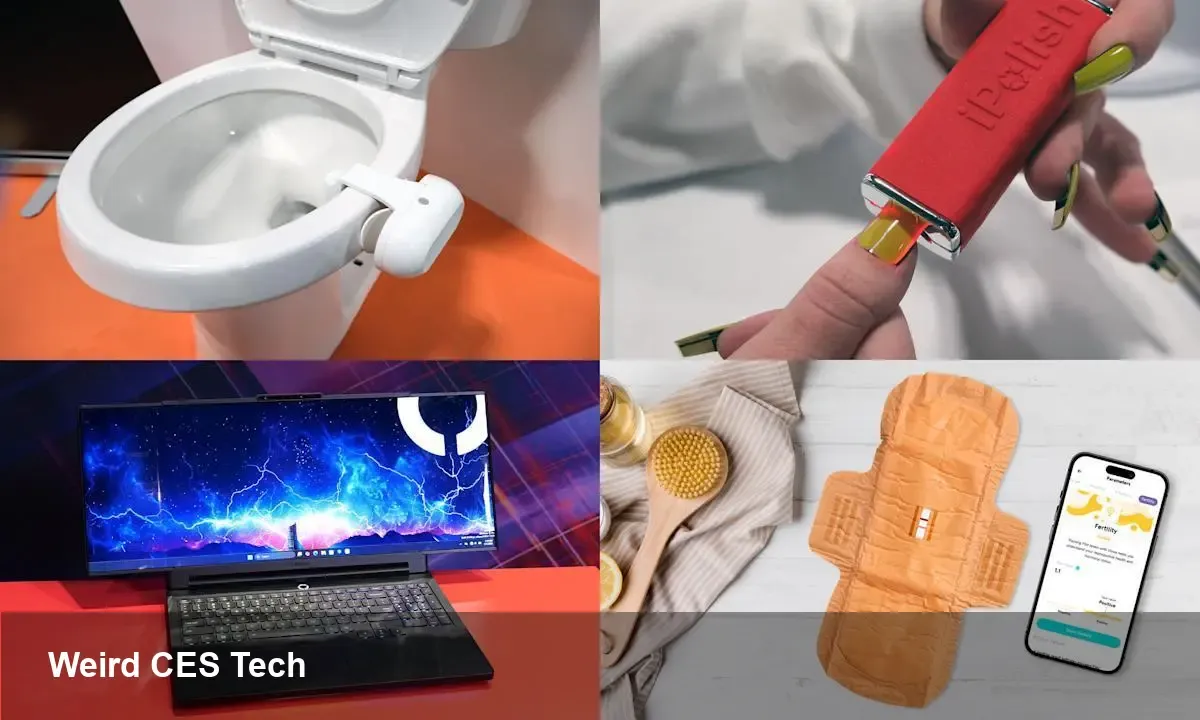 Weird Tech at CES 2026 — Toilets to Rollable PCs