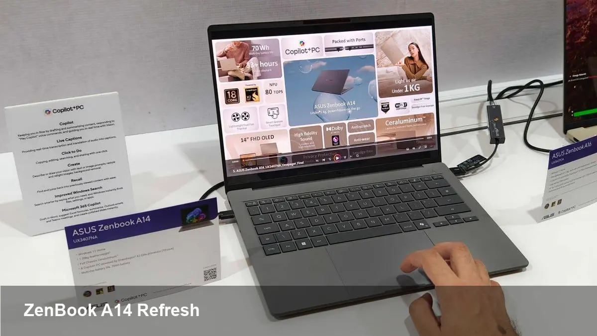 Asus ZenBook A14 (2026) — Snapdragon Refresh