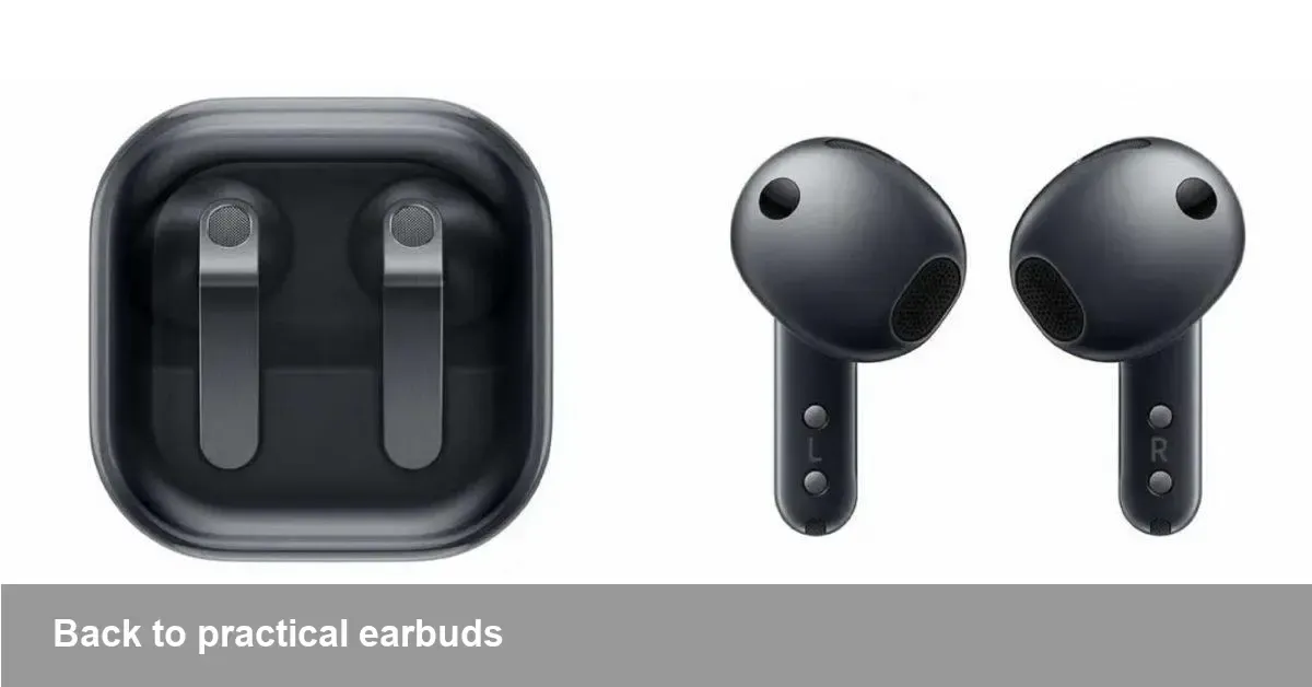 Galaxy Buds 4 leak: Samsung goes back to basics