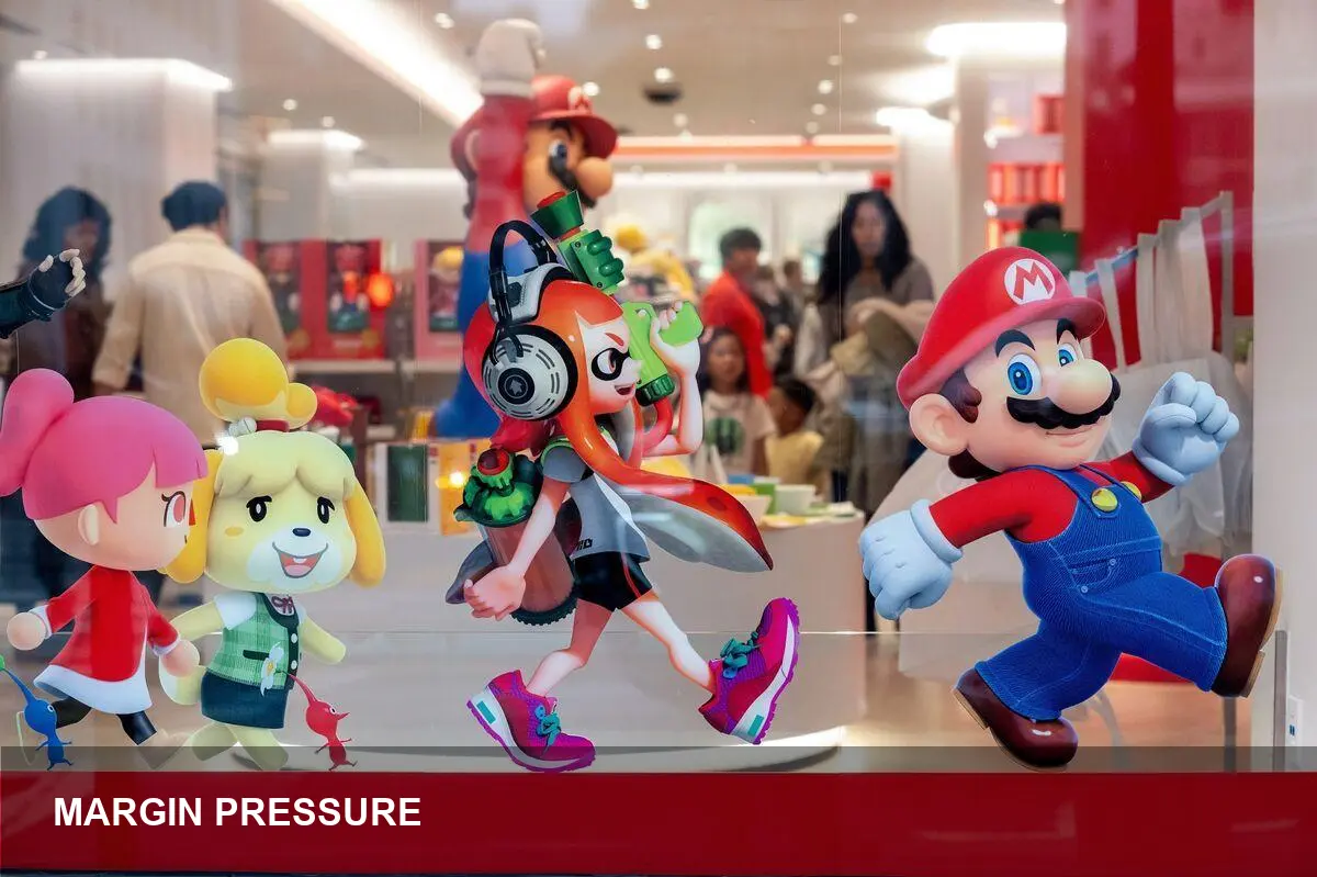 Nintendo shares tumble 10% on weak profit