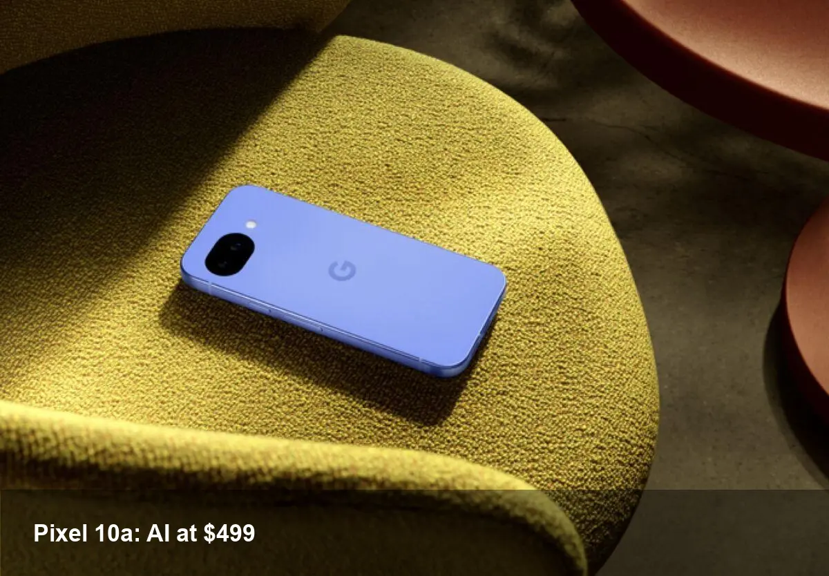 Google Pixel 10a — $499 AI Entry Phone