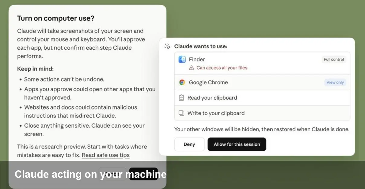 Anthropic Claude controls your computer