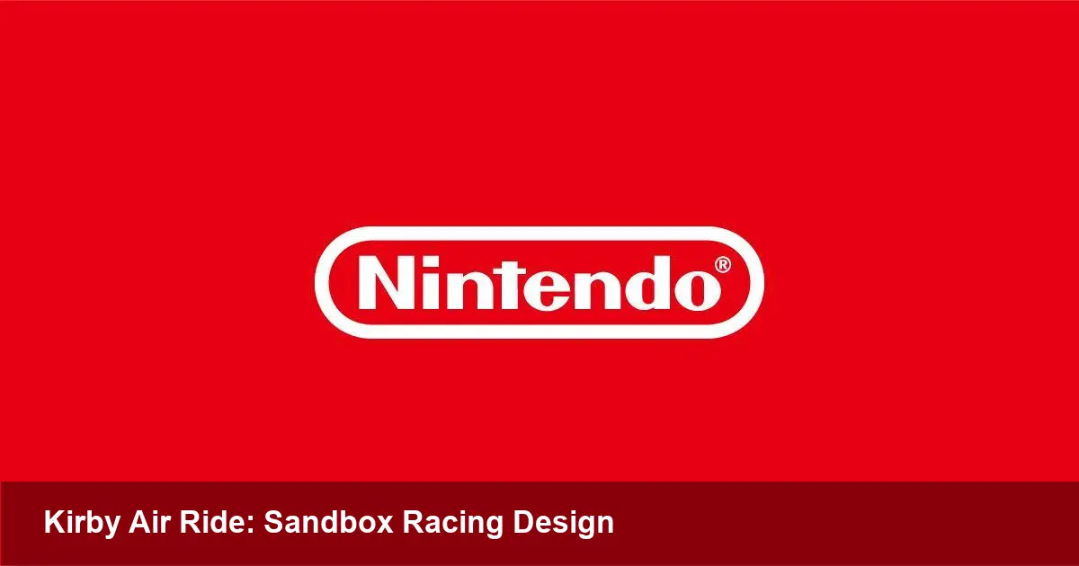 Inside Kirby Air Ride's Design with Masahiro Sakurai