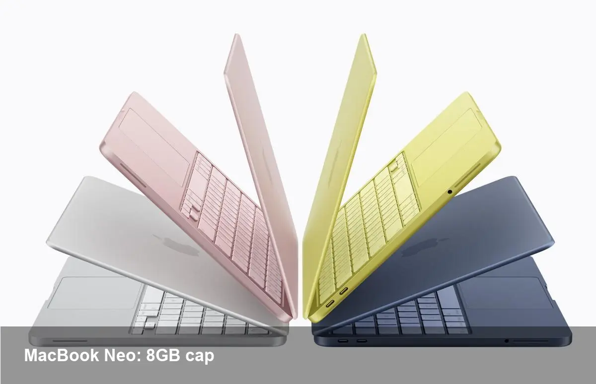 MacBook Neo capped at 8GB RAM — explanations