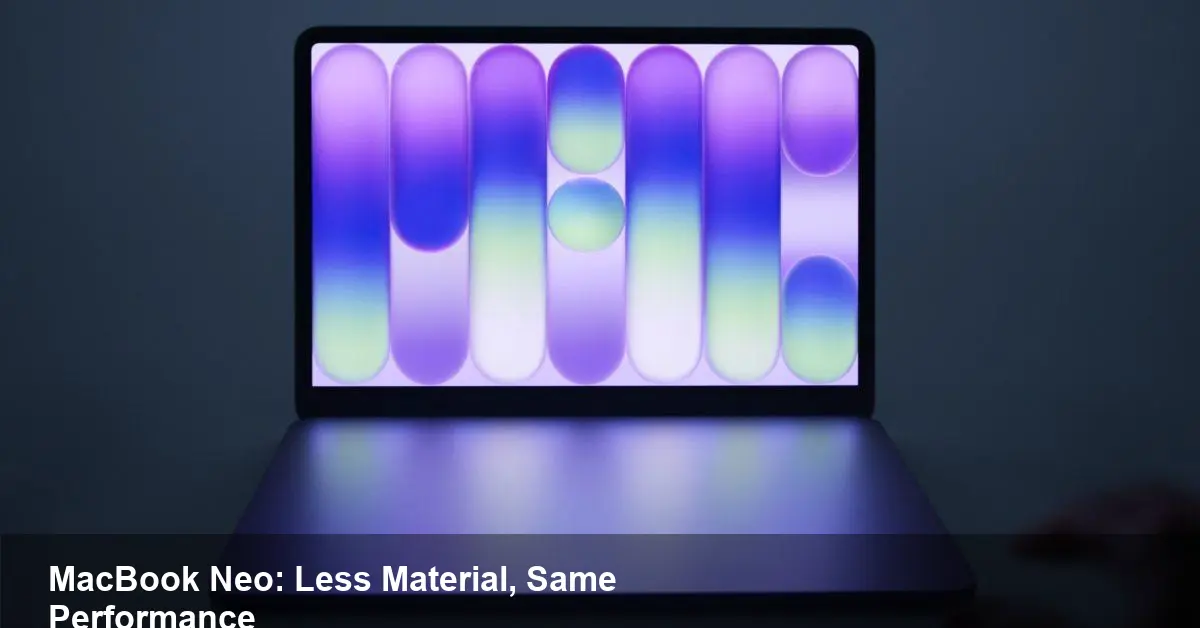 MacBook Neo’s material rethink