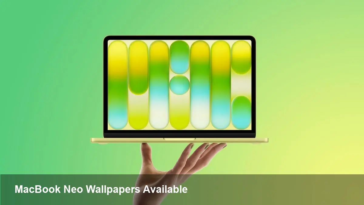 MacBook Neo Wallpapers in macOS Tahoe Beta