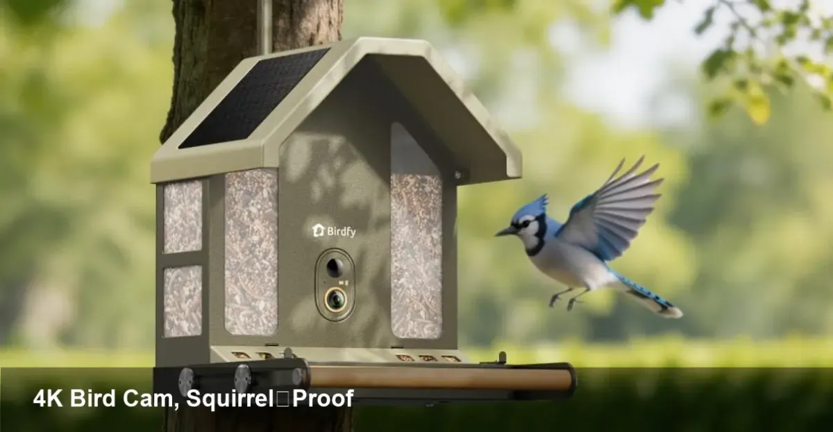 Birdfy Feeder Metal 2 — 4K Squirrel-Proof Bird Cam
