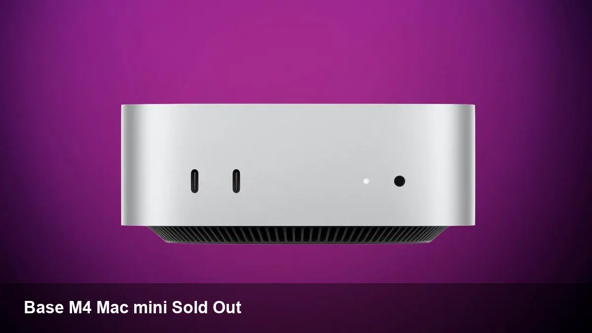 Base M4 Mac mini Sells Out at Apple
