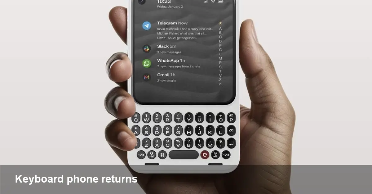 Clicks Communicator: launch update for keyboard phone