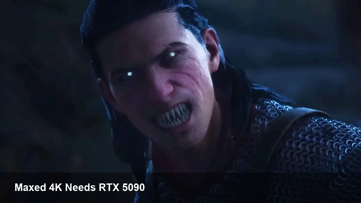 Blood of Dawnwalker: Why an RTX 5090 Is Required for 4K