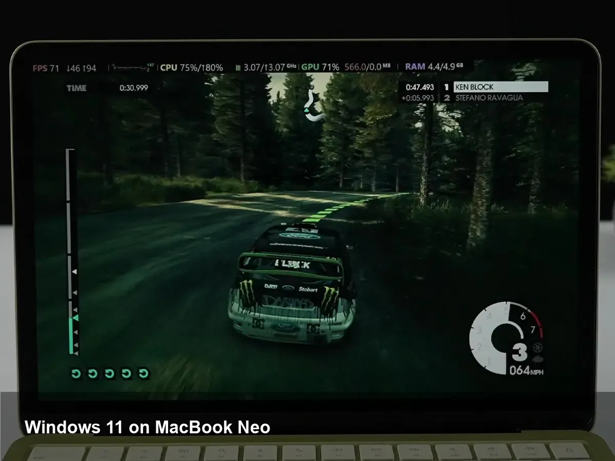 MacBook Neo: Windows 11 gaming with Parallels