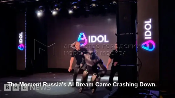 Russia's AI Robot Debut Ends in Disaster: Don't Miss the Viral Fall That Confirms Everyone's Fears About AI.