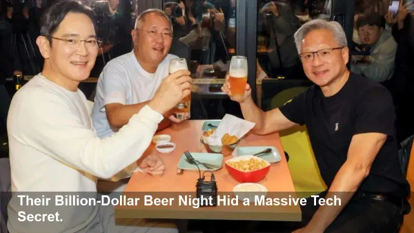 Nvidia CEO's Shocking Dinner Stunt with Samsung, Hyundai—You're Missing the Real Story.