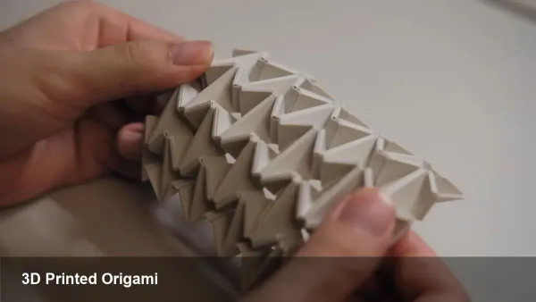3D-Printed Origami: New Compliant Mechanisms