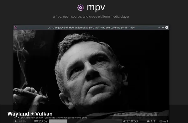 mpv 0.41: Wayland Enhancements & Vulkan Decoding