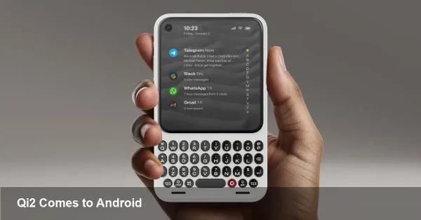 Clicks Communicator Adds Qi2 — Android’s Next Step