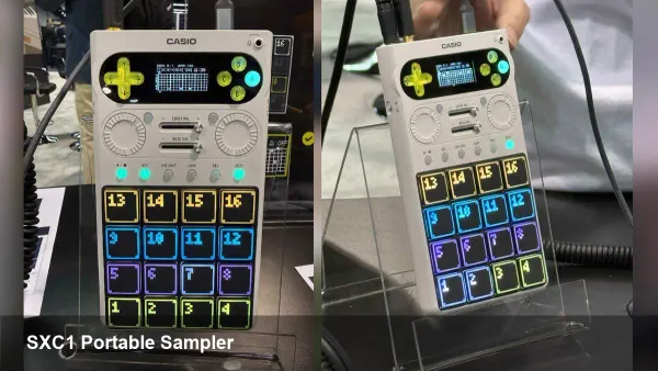 Casio previews SXC1 portable sampler