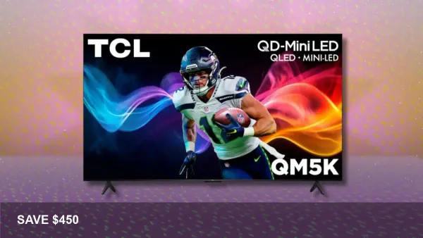 TCL QM5K 65-inch QLED — $450 Off, 50% Sale
