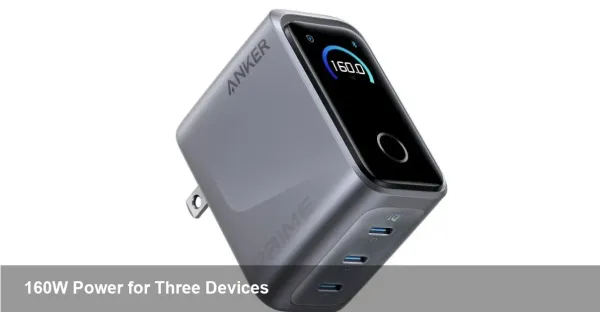 Anker 160W Prime Charger — Power Three Devices