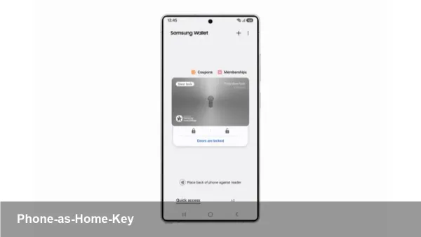 Samsung Wallet: Digital Home Key for Aliro Locks