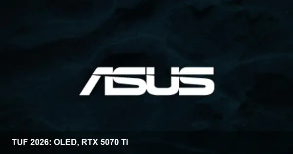 ASUS TUF 2026: New A16, F16, A18 Gaming Laptops